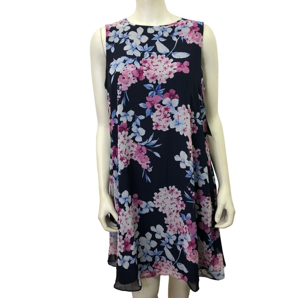 JH FLORAL CHIFFON SHIFT‎ DRESS SIZE 12 NEW WITH TAG